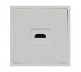 Механизм HDMI розетки SCT-NOBE-MHD1-SFPL-IS (Arlight, Никель)