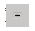 Механизм HDMI розетки SCT-NOBE-MHD1-SFPL-IS (Arlight, Никель)