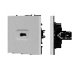 Механизм HDMI розетки SCT-NOBE-MHD1-SFPL-IS (Arlight, Никель)