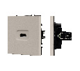 Механизм HDMI розетки SCT-NOBE-MHD1-SFPL-CA (Arlight, Кашемир)