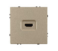 Механизм HDMI розетки SCT-NOBE-MHD1-SFPL-GD (Arlight, Золотой песок)