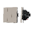 Механизм выключателя трехклавишный непроходной SWT-NOBE-MK03-SFPL-CA (230V, 10A) (Arlight, Кашемир)