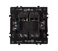 Механизм выключателя двухклавишный перекрёстный SWT-NOBE-MKX2-SFPL-IS (230V, 10A) (Arlight, Никель)