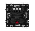 Механизм выключателя трехклавишный непроходной SWT-NOBE-MK03-SFPL-GD (230V, 10A) (Arlight, Золотой песок)