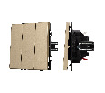 Механизм выключателя трехклавишный непроходной SWT-NOBE-MK03-SFPL-GD (230V, 10A) (Arlight, Золотой песок)