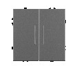 Механизм звонкового выключателя двухклавишный LED SWT-NOBE-MKR2-SFPL-L-GR (230V, 10A) (Arlight, Серый базальт)