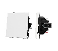 Механизм звонкового выключателя SWT-NOBE-MKR1-SFPL-WH (230V, 10A) (Arlight, Белый кварц)