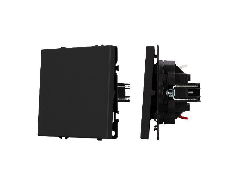 Механизм звонкового выключателя SWT-NOBE-MKR1-SFPL-BK (230V, 10A) (Arlight, Черный оникс)