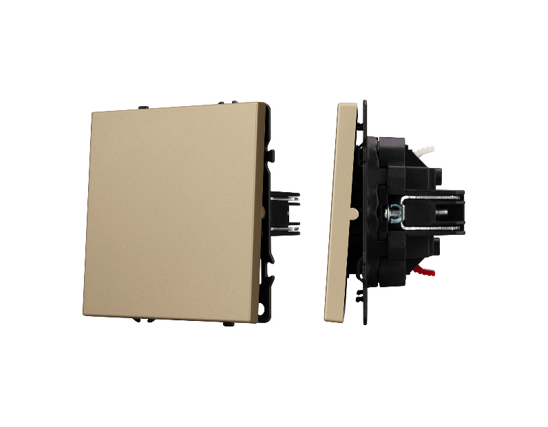Механизм звонкового выключателя SWT-NOBE-MKR1-SFPL-GD (230V, 10A) (Arlight, Золотой песок)