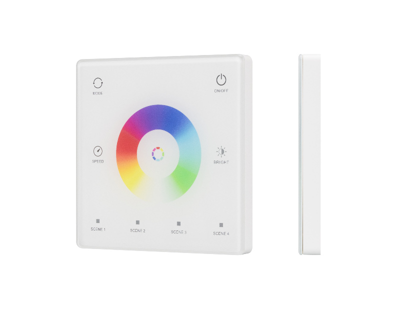 INTELLIGENT ARLIGHT Сенсорная панель SMART-SPI-801-11-4SC-RGBW-SUF White (3V, 2.4G) (IARL, IP20 Пластик, 5 лет)