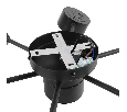 Светильник потолочный GX53 15Wx7, 230V, черный, AL269 GELA  Feron