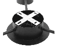 Светильник потолочный GX53 15Wx3, 230V, черный, AL272 GELA  Feron