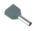 LD406-0508 Наконечник штыревой втулочный изолированный НШВИ(2) 0,5-8 (DIY упаковка 25 шт)