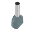LD406-0508 Наконечник штыревой втулочный изолированный НШВИ(2) 0,5-8 (DIY упаковка 25 шт)