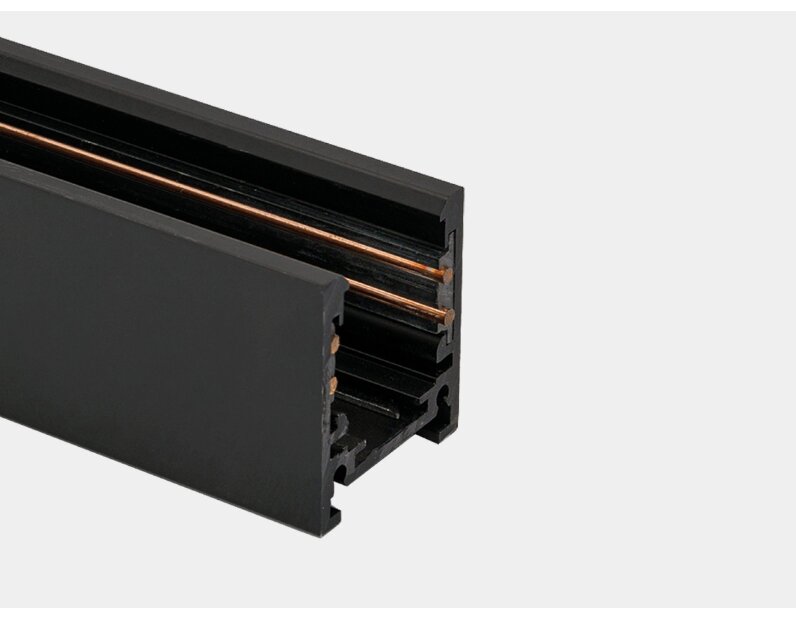 SY-LINK-20S1S-350-BL, шинопровод накладной низкопрофильный, 48В, черный, 350мм