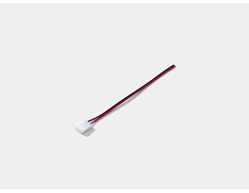 Коннектор для ленты SMD5050 с проводом одинарный, 2pin-10mm30mm-1