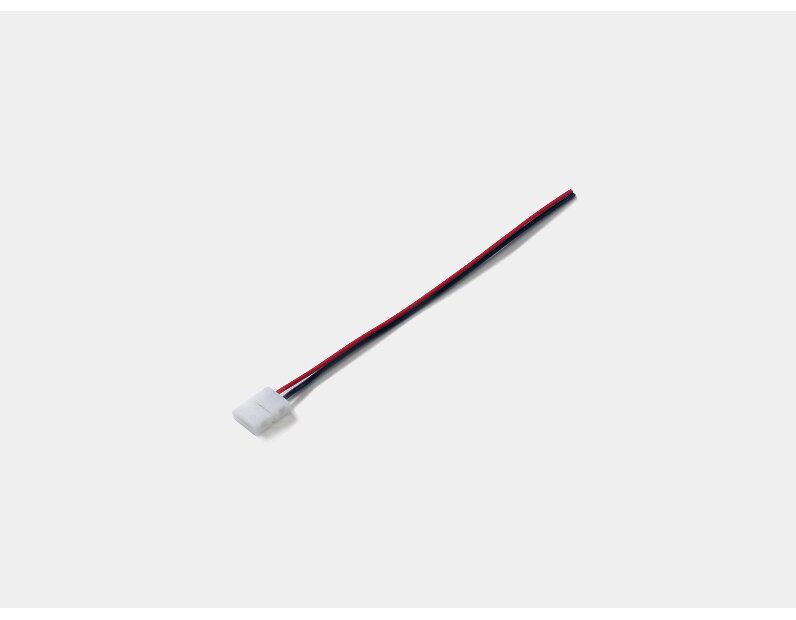 Коннектор для ленты SMD3528 с проводом одинарный, 2pin-8mm30mm-1