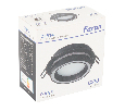 Светильник потолочный встраиваемый, 15W 230V GX53, черный, круг, без лампы, DL514, Feron