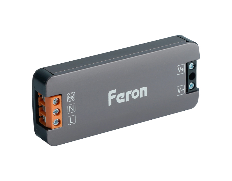Трансформатор электронный для светодиодной ленты 300W 12V IP67 (драйвер), LB007 FERON
