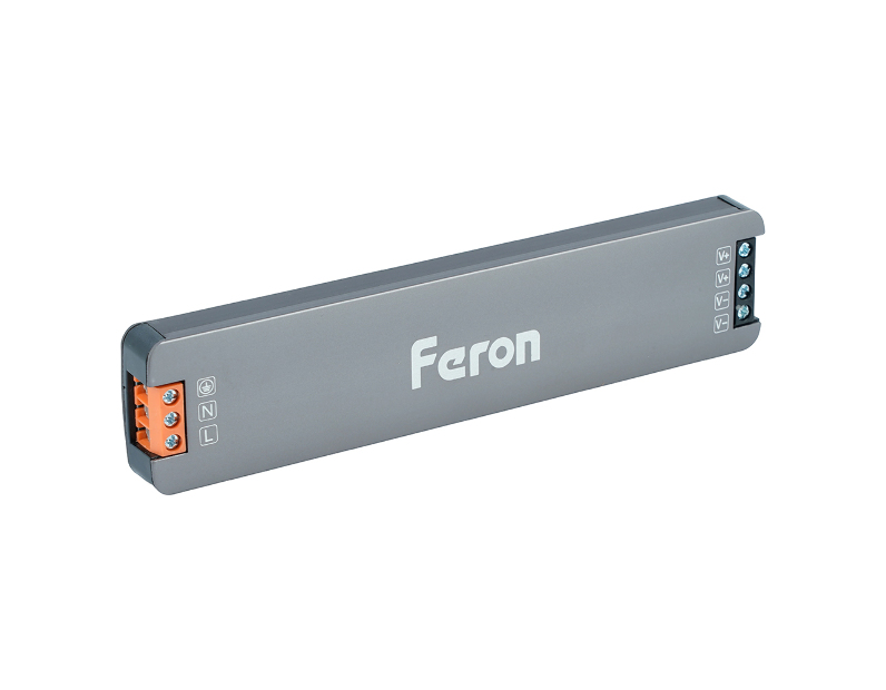 Трансформатор электронный для светодиодной ленты 300W 12V IP67 (драйвер), LB007 FERON