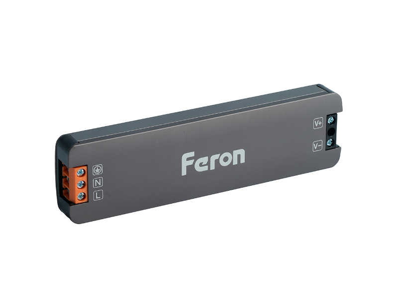 Трансформатор электронный для светодиодной ленты 300W 12V IP67 (драйвер), LB007 FERON