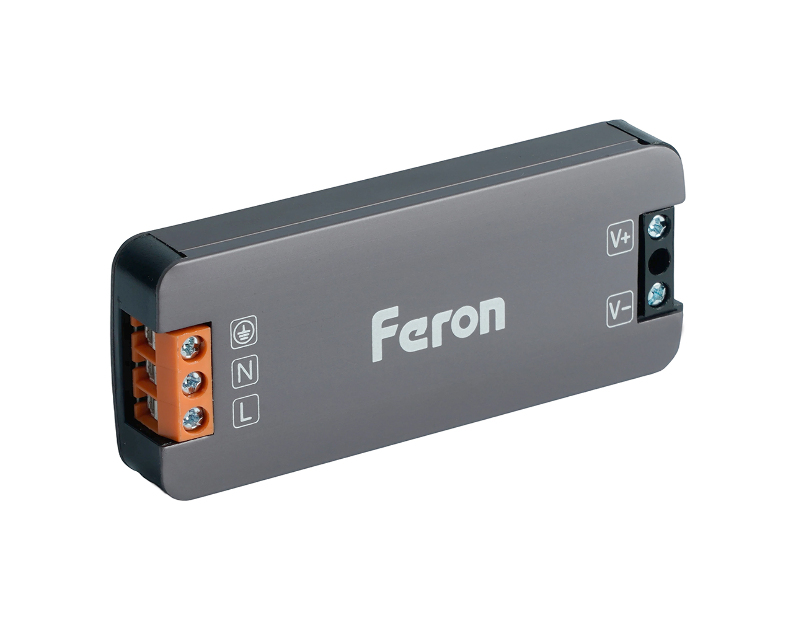 Трансформатор электронный для светодиодной ленты 300W 12V IP67 (драйвер), LB007 FERON